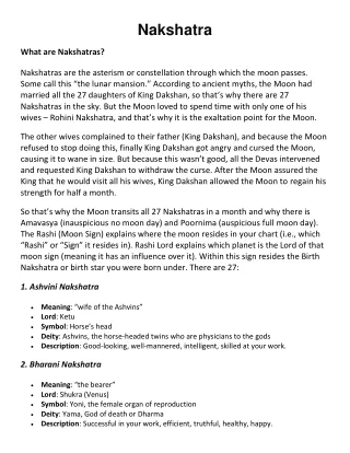 Nakshatra
