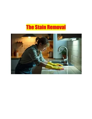 Tile Stain Removal