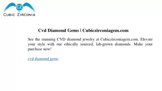 Cvd Diamond Gems Cubiczirconiagem.com