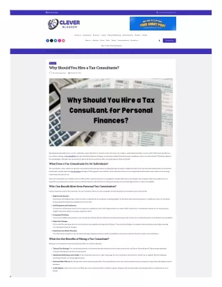 Can a Tax Consultant Help You Navigate the Complexities of Tax Laws?