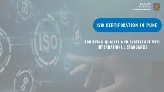 iso certification in pune