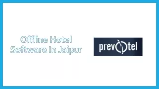 Offline hotel software in Jaipur