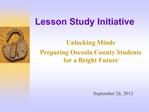 Lesson Study Initiative