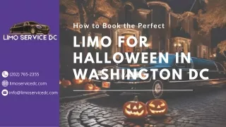 How to Book the Perfect Limo for Halloween in Washington DC