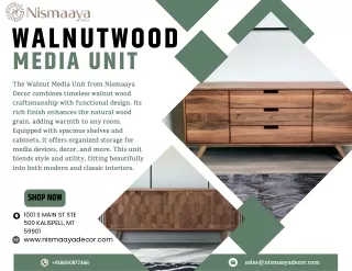 Walnut Media Unit: The Perfect Centerpiece for Your Living Room