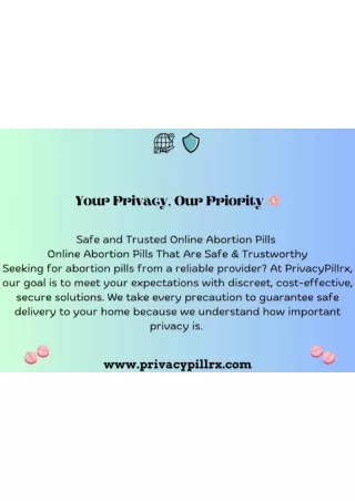 Promotional Your Privacy, Our Priority