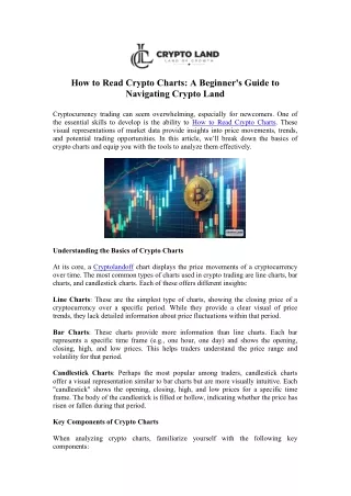 How to Read Crypto Charts Effectively - Crypto Land