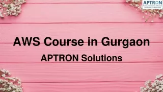 AWS Course in Gurgaon