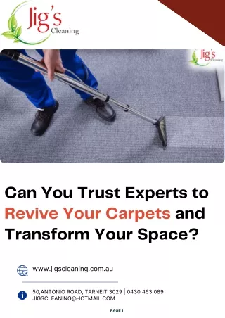 Can You Trust Experts to Revive Your Carpets and Transform Your Space