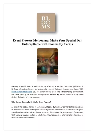 Buy Bridal Bouquets Melbourne | Blooms By Cecilia