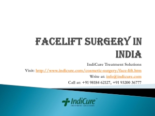 Facelift Surgery in India