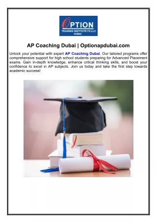 AP Coaching Dubai Optionapdubai.com