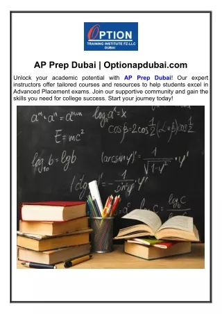 AP Prep Dubai Optionapdubai.com