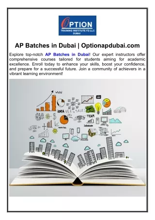 AP Batches in Dubai Optionapdubai.com
