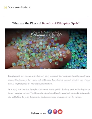 What are the Physical Benefits of Ethiopian Opals_.docx