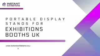 Portable Display Stands For Exhibitions Booths UK