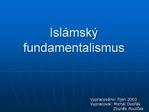Islámský fundamentalismus