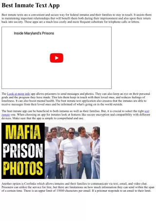 Best Inmate Text App