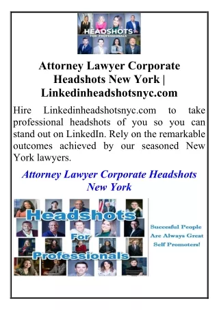 Attorney Lawyer Corporate Headshots New York  Linkedinheadshotsnyc.com