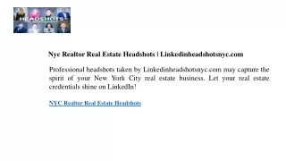 Nyc Realtor Real Estate Headshots  Linkedinheadshotsnyc.com