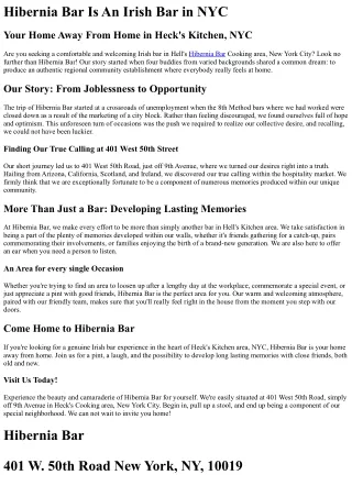 Hibernia Bar