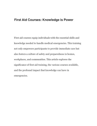 First-Aid-Courses-Knowledge-is-Power