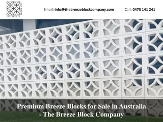 Premium Breeze Blocks for Sale in Australia - The Breeze Block Company