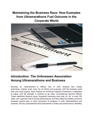 Maintaining the Business Race_ How Examples from Ultramarathons Fuel Outcome in the Corporate World