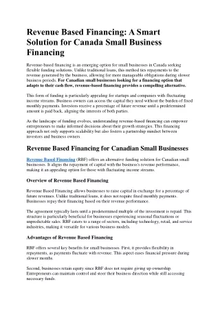 Revenue Based Financing (2)