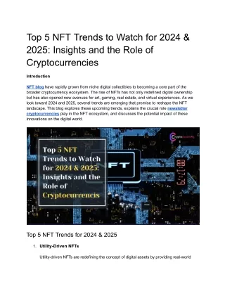 Top 5 NFT Trends to Watch for 2024 & 2025_ Insights and the Role of Cryptocurrencies