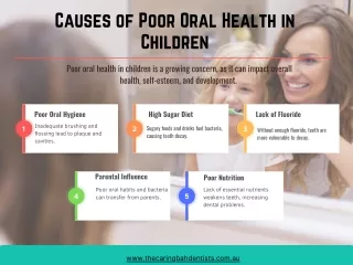 Causes of Poor Oral Health in Children