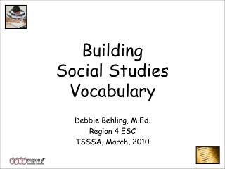 Building Social Studies Vocabulary