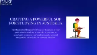 Creating a Standout SOP for Studying in Australia