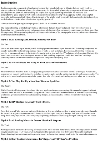 Usual Fallacies Concerning Roofing Unmasked: Simple Facts for Roosendaal Individ