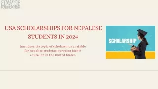 Exploring Scholarship Opportunities for Nepalese Students in the USA