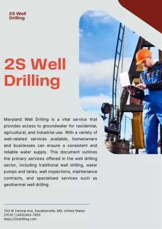 Maryland Well Drilling