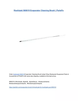 Hoshizaki 900019 Evaporator Cleaning Brush _ PartsFe