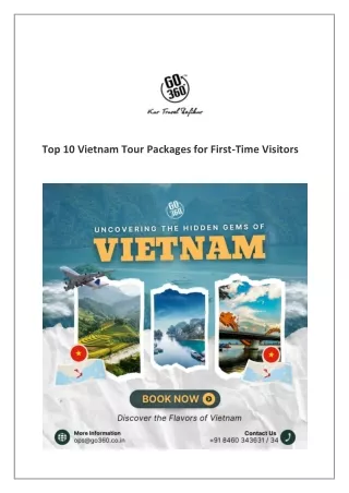 Top 10 Vietnam Tour Packages for First-Time Visitors