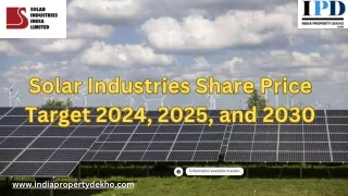 Solar Industries Share Price Target 2030
