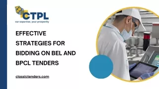 Effective Strategies for Bidding on BEL and BPCL Tenders