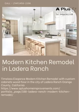 Modern Kitchen Remodel in Ladera Ranch