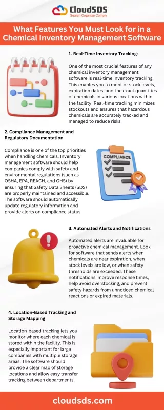 What Features You Must Look for in a Chemical Inventory Management Software