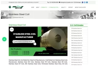 Stainless Steel Coil Manufacturers in India | ASTM A240 SS Coil Supplier