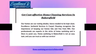 Get Cost-effective Home Cleaning Services In Bakersfield