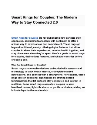 Smart Rings for Couples_ The Modern Way to Stay Connected 2.0
