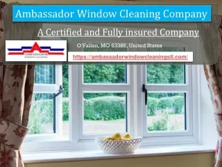 Premier Window Cleaning Services in St. Louis by Ambassador Window Cleaning