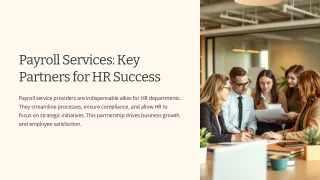 Payroll Services Key Partners for HR Success