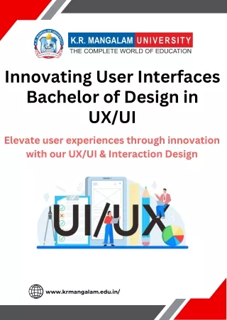 Innovating User Interfaces: Bachelor of Design in UX/UI