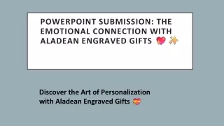 Engraved aladean gift collections