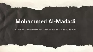 Mohammed Al-Madadi - An Adaptive Genius - Doha, Qatar